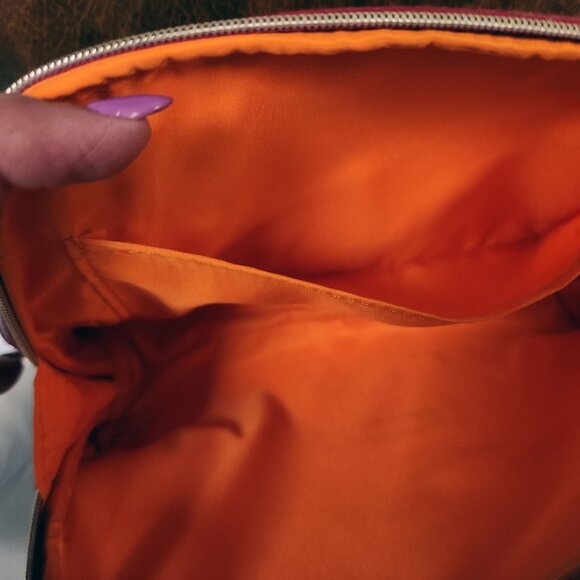 Bvlgari Merlot Metallic Fabric Zip Around Makeup Cosmetic Bag NWOT - Picture 5 of 5